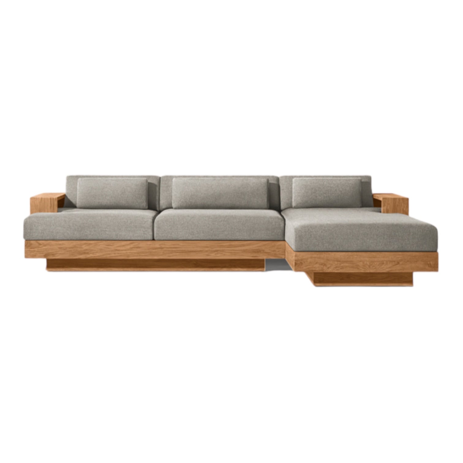 Modern Teak “La Cala” Sofa and Right Arm Day Bed