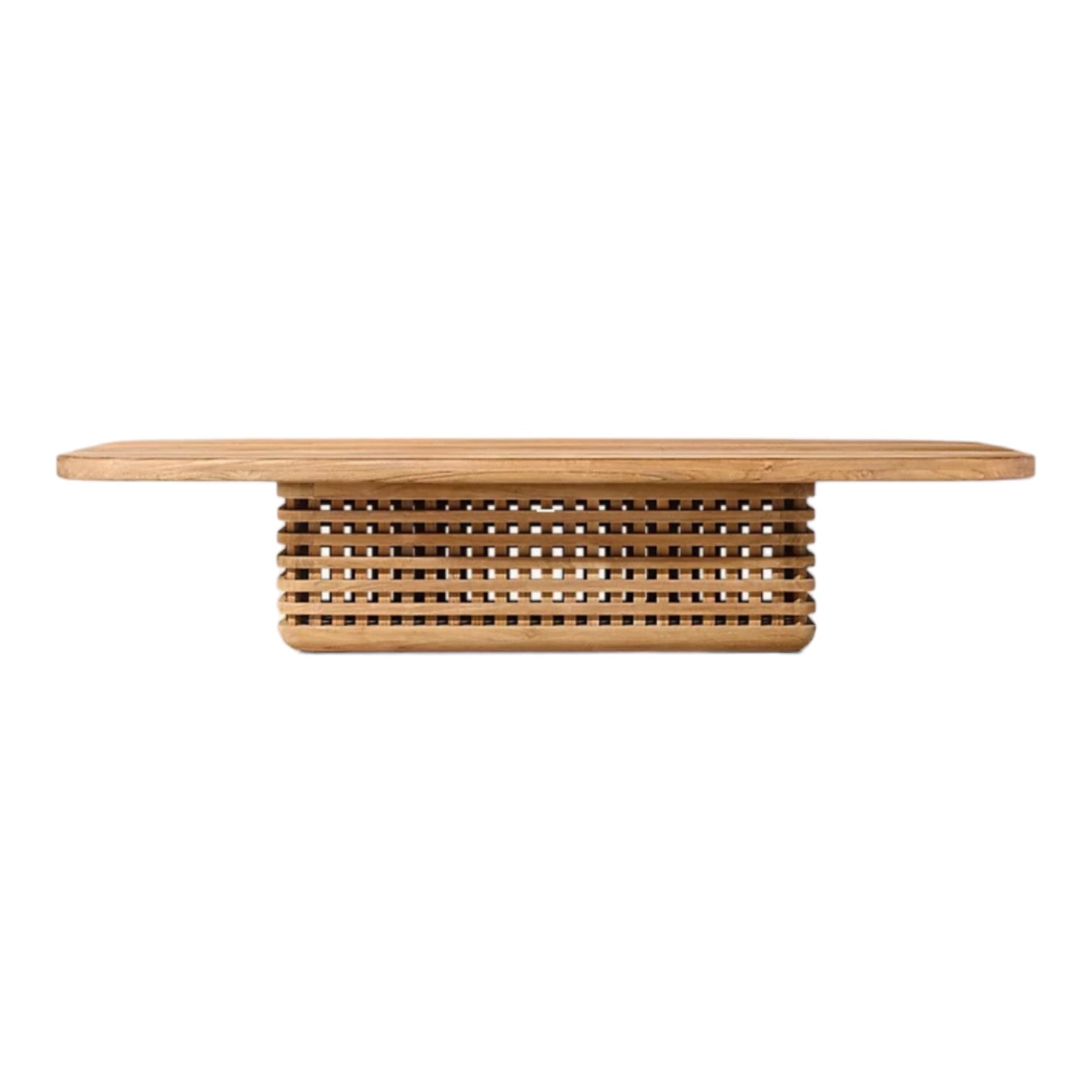 Woven Teak “Puerto” Outdoor Coffee Table